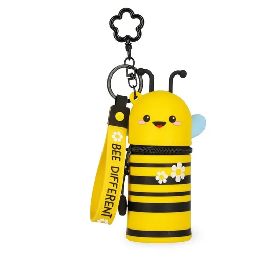 Legami Münztasche & Schlüsselanhänger Bee Mini Kawaii - Stylische Münztasche und Schlüsselanhänger in einem, ideal für Kinder. Praktisch und bunt, perfekt für den Alltag und zum Aufbewahren von Kleinigkeiten.