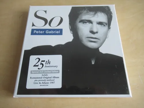 Peter Gabriel-So und Live in Athen 1987-sealed 3er CD Box-Limited Edition