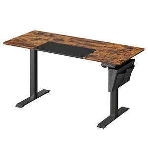 Vasagle Elektrisch Höhenverstellbarer Schreibtisch LSD016X01, Braun/Schwarz - Computermöbel mit sanfter, geräuscharmer Höhenverstellung und Memory-Funktion. Ideal für ergonomisches Arbeiten und individuelle Anpassung.