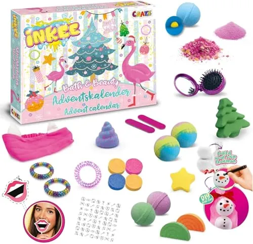 CRAZE 24713 Adventskalender Kinder - Rainbow Mermaid - Adventskalender für Kinder ab 3 Jahren, mit zauberhaften Meerjungfrauen-Motiven und 24 Überraschungen für ein spannendes Weihnachtsfest.