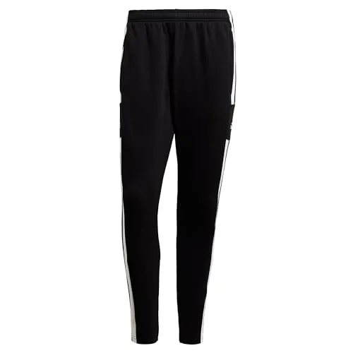 Adidas Squadra 21 Jogginghose - Schwarz - Trainingshose für optimale Bewegungsfreiheit und Komfort, aus 70 % Baumwolle und 30 % recyceltem Polyester, mit praktischen Reißverschlusstaschen und schmal zulaufender Beinform.
