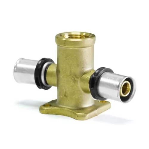 Sanpro Pressfitting Wandscheiben + Montageplatte, Größe 20x2, Stichmaß 73-153 mm (THPRESS)