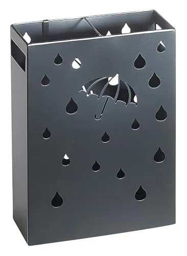 Kobolo Schirmständer UMBRELLA aus Metall schwarz - Schirmständer in elegantem Schwarz, ideal für jeden Eingangsbereich. Stabil und stilvoll, sorgt für Ordnung mit einem modernen Design.