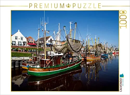 CALVENDO Puzzle Greetsieler Hafen 1000 Teile - Klassisches Puzzle mit 1000 Teilen, hochwertiger Druck und präzise Stanzung für langlebigen Spaß, ideal für die ganze Familie und fördert Konzentration und Gedächtnis.