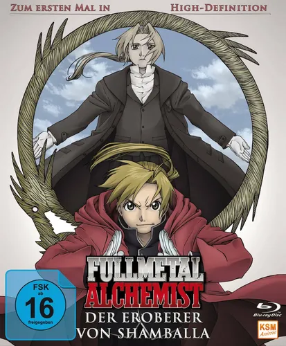 Fullmetal Alchemist - Der Eroberer von Shamballa [Blu-ray] - Spannender Animationsfilm für Fans, Freigegeben ab 16 Jahren, mit beeindruckender Animation und fesselnder Story.