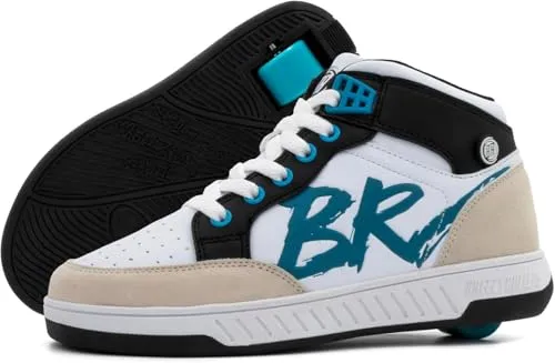 BREEZY ROLLERS 2-in-1 Rollschuhe Sneaker für Kinder - Sneaker mit Rollen für Kinder, atmungsaktive Synthetik-Oberfläche und sportlicher Stil, ideal für Spaß und Bewegung – immer sicher mit Schutzausrüstung!