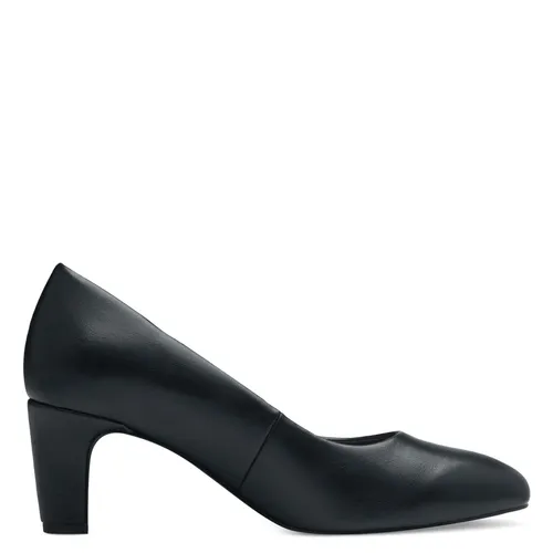 Tamaris Pumps Damen Vegan Elegant schwarz, EU 39 - Damen-Pumps mit TOUCH-IT Funktion für optimalen Tragekomfort, weicher Decksohle und stilvollem Blockabsatz für modisches Design und stabilen Halt.