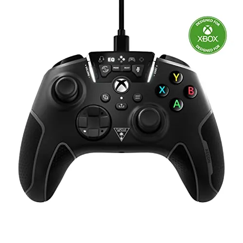 Turtle Beach Recon Controller Schwarz - Optimierter Gaming-Controller für Xbox Series X/S, Xbox One und PC, mit Audiovorteil und ergonomischem Design für maximalen Komfort