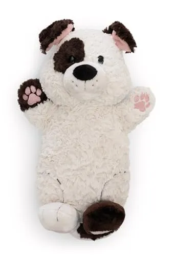 NICI Kuscheltier Hund 40x20cm - Weiches Plüschspielzeug in Weiß - Niedlicher NICI Plüschhund mit süßen Details, ideal zum Kuscheln und Spielen. Perfekt für Kinder und Erwachsene, als Geschenk oder charmantes Deko-Element für jedes Zuhause.