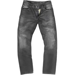 IXS Wyatt Damen Motorrad Jeans - Grau, Größe 34-38 - Motorradhosen mit stone washed Look, verstärkt mit Aramid Gewebe an Gesäß, Oberschenkel und Knien für optimalen Schutz und Stil.