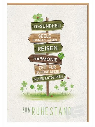 Kurt Abschiedskarte KE Glückwunschkarte zur Rente - Besondere Glückwunschkarte für den Ruhestand, ideal für persönliche Botschaften. Diese Karte kombiniert herzliche Gratulationen mit einem ansprechenden Design, um den Abschied unvergesslich zu machen.