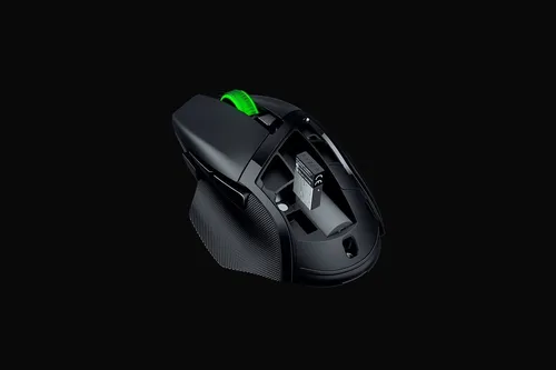 Razer Basilisk V3 X HyperSpeed - Ergonomische kabellose Gaming-Maus mit 9 anpassbaren Tasten, überragende Akkulaufzeit bis 285 Stunden und präziser 18.000 DPI Sensor