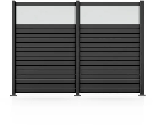 STAKET PRO Gartenzaun Komplettzaun »Rhombus Mini« 1200 mm - Vielseitiges Set für zuverlässigen Sicht- und Windschutz. Mit eleganten Rhombuspaneelen und stabilen Abstandsstegen aus Aluminium bietet dieser Zaun eine moderne Optik und einfache Montage.