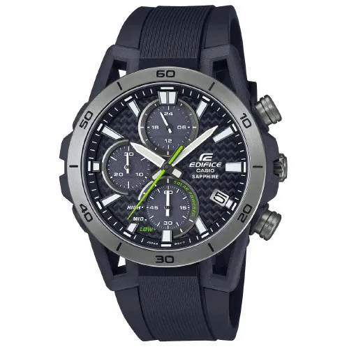 CASIO Edifice EFS-S640PB-1AVUEF Chronograph - Herren Armbanduhr mit Saphirglas und Solar-Technologie, wasserdicht bis 100 m, ideal für aktive Lebensstile.