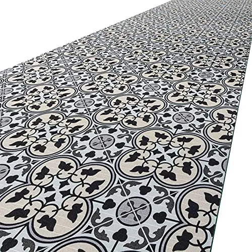 ANRO Küchenteppich Liberty 160 x 52 cm – Waschbar & Rutschfest - Praktischer Küchenteppich aus hochwertigem Material, waschbar bei 40 °C und individuell zuschneidbar. Die rutschfeste Unterseite sorgt für Sicherheit in jedem Raum. Ideal für Küche, Bad oder Flur!