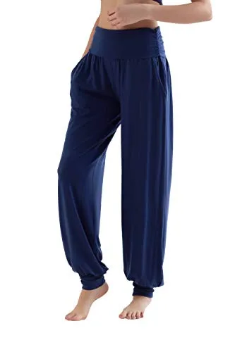 Roots Organics True North Damen Yoga Hose - Bequeme Damen Yogahose aus hochwertigem Lyocell, ideal für Fitness und Freizeit. Mit praktischen Vordertaschen und lockerem Schnitt für optimalen Tragekomfort und Bewegungsfreiheit.