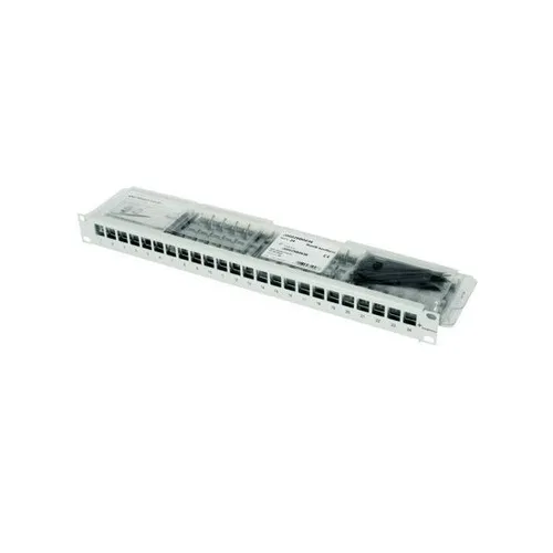 Telegärtner 19Z-Modulträger 100007011 - Leitungs- & Kabelverbinder, 19Z-Modulträger für 24 RJ45-Anschlüsse, geschirmt und ideal für 19 Zoll-Einbau, sorgt für zuverlässige Netzwerkverbindungen.