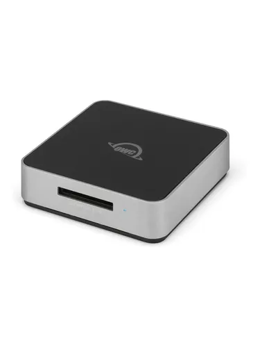 OWC Atlas USB4 CFexpress Type B 4.0 Card Reader/Writer - Smart Card Reader mit CFX A to B Adapter, bietet blitzschnelle Übertragungsraten für professionelle Fotografen und Videografen.