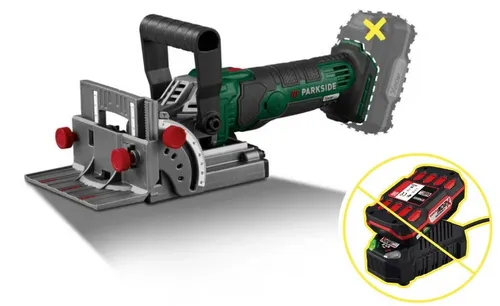 PARKSIDE 20V Akku-Flachdübelfräse PFDFA 20-Li A1 - Flachdübelfräse ohne Akku, ideal für präzise Holzverbindungen, flexibel einsetzbar dank kabellosem Design und 20 V Lithium-Ionen Akku.