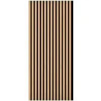 FN Acustico Akustikplatte PET u. MDF Furniert 572,5 x 19 x 1195 mm Eiche Natur - Stylische Akustikplatte für optimale Raumakustik und modernes Design. Reduziert Nachhall und verbessert die Klangqualität in jedem Raum. Einfache Montage und vielfältige Zubehörmöglichkeiten für individuelle Gestaltung.