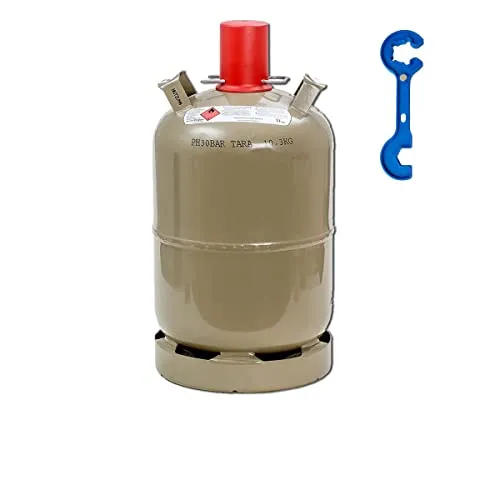 Bluecraft 11 kg leere Gasflasche für Camping und Grillen - Gaskartuschen für vielseitige Anwendungen, inkl. Gasreglerlöser DUO, europaweit tauschbar und ideal für längere Nutzungsdauer ohne Nachfüllen.