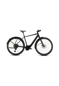 E-Bike EDITOR HYBRID PRO 400X FE Unisex 50 - E-Bike mit elegantem Aluminiumrahmen und integrierter 400 Wh Batterie für einen cleanen Look. Ideal für die City mit robustem Gepäckträger und praktischen Schutzblechen.
