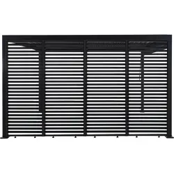 Pergola-Seitenteil-Set Origin Lamellen Anthrazit 4er-Set