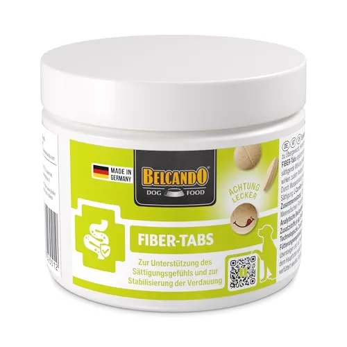 BELCANDO Fiber-Tabs | 270 g | 100 Tabs | Ergänzungsfuttermittel für Hunde | Bei vermindertem Sättigungsgefühl