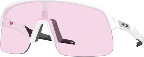 Oakley Sutro Lite S Matte White Prizm Low Light - Sportbrille für Radfahrer - Sportbrille mit verkleinertem Rahmen, ideal für urbanen Radfahrer-Stil. Schützt vor Elementen und verbessert die Sicht durch Prizm Lens Technology.