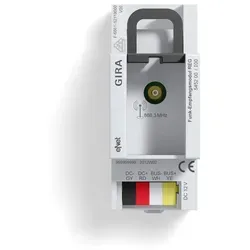 Gira 545200 eNet Funk-Empfangsmodul REG - Sonstige Elektroinstallationsartikel mit integrierter Antenne und der Möglichkeit, eine externe Antenne anzuschließen, ideal für flexible Installationen.