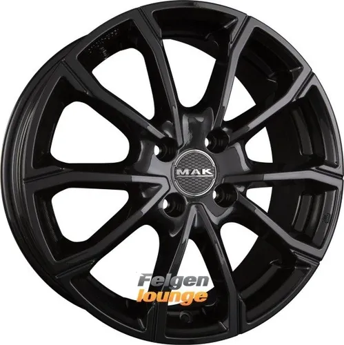 MAK DAVINCI Gloss Black 6.5Jx16 4x100 ET45 - Alufelge im eleganten Gloss Black Design, ideal für sportliche Fahrzeuge. Mit einer Traglast von 700 kg sorgt sie für Sicherheit und Stil auf der Straße.