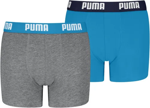PUMA Boxershorts PUMA BOYS EVERYDAY BASIC BOXERS 2P (2er Pack) Boys, mit Logobund, elastisch
