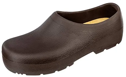 Albatros Gartenclog PURCEL PROFI braun/natur, 46 - Zubehör für Schuhe, komfortable und robuste Clogs für Gartenarbeit und Freizeit, ideal für jede Jahreszeit.