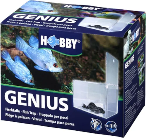 Hobby 61340 Genius Fischfalle - Fallen zur Schädlingsbekämpfung mit verbesserter Falltür für stressfreies Fangen von Fischen in Süß- und Meerwasseraquarien.