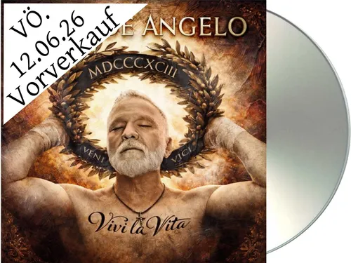 Nino De Angelo "vivi la vita" CD Mediabook - Vorverkauf 2026 - Entdecken Sie das neue Album von Nino De Angelo im hochwertigen Mediabook-Format. Ideal für Schlager-Fans, mit versiegelter CD und hochwertiger Verarbeitung.