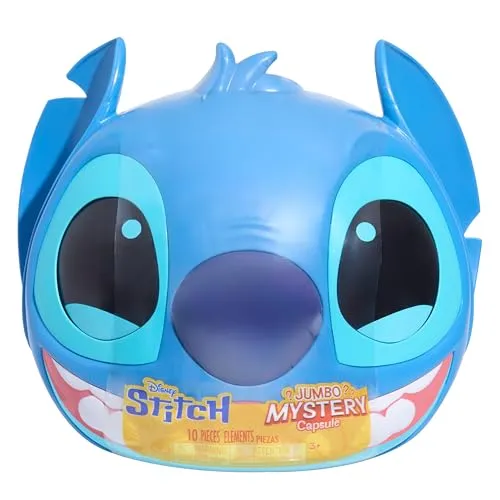 Disney Stitch Jumbo Mystery Capsule Spielfigur - Überraschungsbox mit einer lustigen Stitch-Figur, ideal für Kindergartenkinder ab 36 Monaten – perfekt zum Sammeln und Spielen!