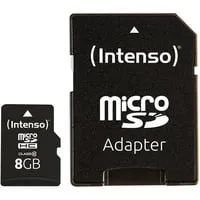 microSDHC Card 8GB, Class 10 + SD-Adapter - Schnelle Datenübertragung, ideal für Fotos, Videos und Apps unterwegs