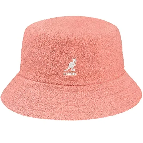 Kangol Bermuda Bucket Anglerhut - Unisex Rosa - Fischerhut für Damen aus hochwertiger Acryl-Nylon-Mischung, ideal für den perfekten Angeltag oder entspannte Outdoor-Aktivitäten.