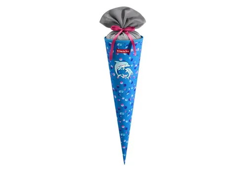 Step by Step Schultüte mit eingenähtem Bändchen - Schultüte aus 100% recyceltem Material, perfekt zum Ranzen passend. Mit 5 Litern Volumen bietet sie Platz für Geschenke und Süßigkeiten – für einen unvergesslichen ersten Schultag!