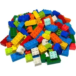 LEGO® DUPLO® 10 Stück 2x2, 2x4 Bausteine Grundbausteine Gemischt - 3437 3011 - LEGO® Bausteine Set mit 10 Teilen, bunt gemischt. Fördert kreatives Spiel und Problemlösungsfähigkeiten für kleine Baumeister.