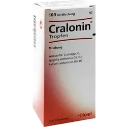 Cralonin 100 ML - Homöopathisches Arzneimittel bei Herzerkrankungen, unterstützt das Herz bei Altersherz und nervösen Herzstörungen. Ideal für Erwachsene und Jugendliche ab 12 Jahren.