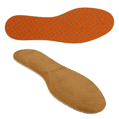 Bama Comfort Universal Thin Fit, Schuh-Einlegesohlen mit Memory Foam, extradünne Sohle, Unisex, Braun/Orange, Größe: 46