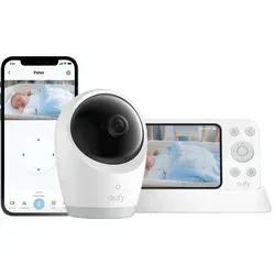 eufy Babyphone mit Kamera E21 – 4K UHD, 5-Zoll-Display - Babyphone mit Hybrid-WLAN und Offline-Modus für ständige Überwachung. 4K UHD mit Schwenk- & Neigefunktion, ideal für Eltern, die ihr Baby jederzeit im Blick haben möchten.