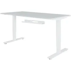 KADIMA DESIGN Kabelkanal Schreibtisch 80x7x13 cm breit Untertisch Kabelführung weiß, Kabelmanagement Kabelwanne Pulverbeschichtet, Kabelschacht waagrecht