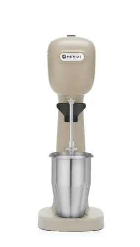 HENDI Milchshake Maker - Leistungsstarker Getränkemixer mit 2 Mixbechern - Getränkemixer für mühelose Zubereitung von Milchshakes, Frappés und mehr. Inkl. 2 Mixbechern und 4 Rührwerken, sicherer Betrieb und zwei Geschwindigkeitsstufen.