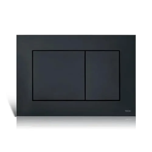 TECE Betätigungsplatte TECEnow, schwarz matt - Spülkästen - Elegante 2-Mengen-Spülung in mattem Schwarz, passend für alle TECE Spülkästen und einfach zu reinigen.