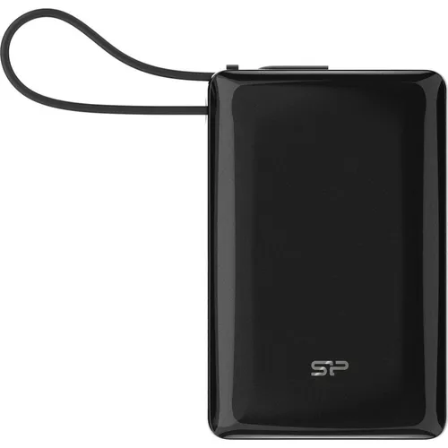 Silicon Power CP10 10000mAh Powerbank - Schwarz - Powerbank mit 10000mAh Kapazität, tragbar und mit Schnellladefunktion. Ideal für unterwegs, schützt Ihre Geräte mit Überhitzungs- und Kurzschlussschutz.