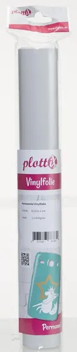 plottiX Vinylfolie permanent 31,50 cm x 1 m hellgrau PL0502022