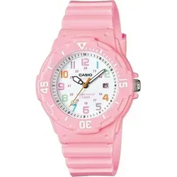 Casio LRW-200H-4B2VDF Damenuhr mit pinkem Harzarmband - Armbanduhren mit großem Ziffernblatt, 100m wasserdicht und ideal für stilbewusste Frauen, die Funktionalität und Farbenfreude schätzen.