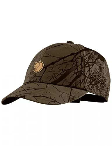 Fjällräven Lappland Camo Cap dark olive camo (636) L/X - Hüte & Caps - Robuste Outdoor-Kappe aus G-1000 Silent Material, individuell anpassbar für optimalen Tragekomfort und ideal für Naturbeobachtungen.